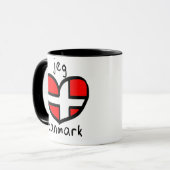 Mug Jeg Elsker Danmark (Devant gauche)