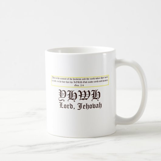 Mug Jéhovah (Droite)