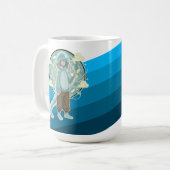 Mug Jellyfish Boy Anime Coffee Art (Devant gauche)