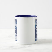 Mug Jellyfish sur Arrière - plan de la Marine (Centre)