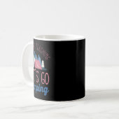 Mug J'en ai fini d'enseigner, allons camper sous la te (Devant gauche)