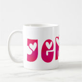 Mug Jenny dans les coeurs (Gauche)
