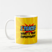 Mug J'enseigne ce qui est votre professeur de superpui (Gauche)