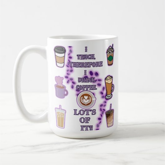 Mug J'enseigne donc à boire du café (Gauche)