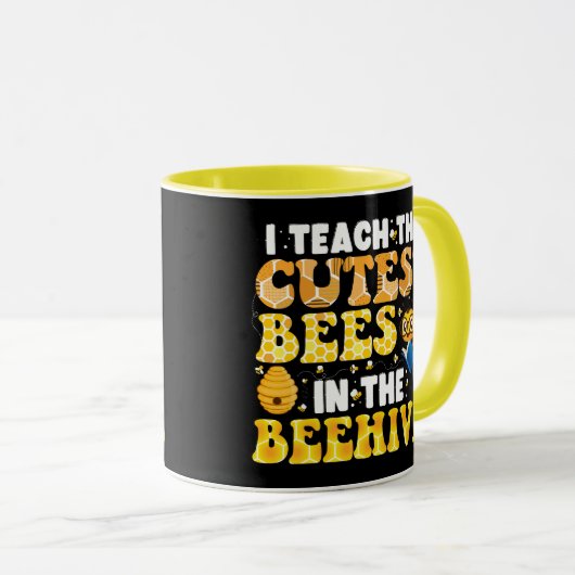 Mug J'Enseigne Les Abeilles Les Plus Cuttes Dans L'Ens (Devant droit)