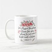 Mug Jeremiah 29 11 - Car Je Connais Les Plans - Floral (Gauche)