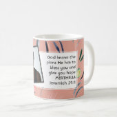 Mug JEREMIAH 29:11 Modèle photo chrétien PINK (Devant droit)