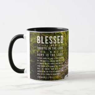 Mug Jérémie 17:7-8 Écriture biblique chrétienne Nature