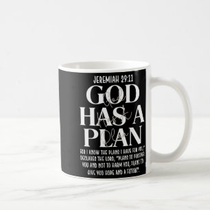 Mug Jérémie 29 11 dieu a un plan verset biblique chrét