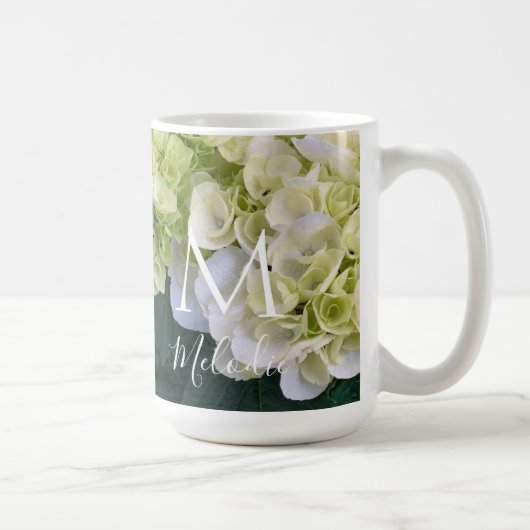 Mug Jérémie 31:3 Floral Monogramme Bible Verse Personn (Droite)