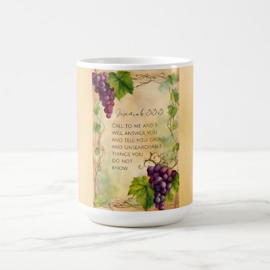 Mug Jérémie 33:3 Version chrétienne de la Bible (Centre)