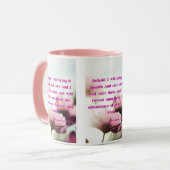 Mug Jérémie 33:6 KJV Bible Écriture Pic Deux Tons (Devant gauche)