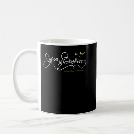 Mug Jeremy Bearimy en blanc (avec notation) Classic T (Gauche)