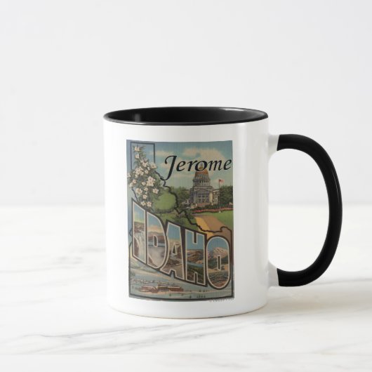 Mug Jérôme, IdahoGrandes lettres ScènesJérôme, ID (Droite)