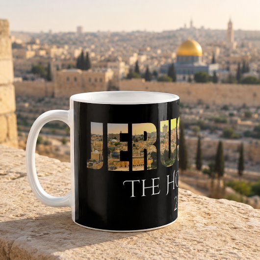 Mug Jérusalem La Ville Sainte Noir