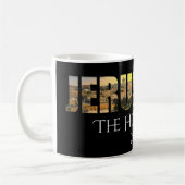 Mug Jérusalem La Ville Sainte Noir (Gauche)