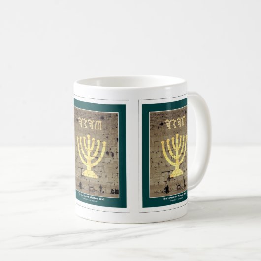 Mug Jérusalem "Mur Occidental" (Devant droit)