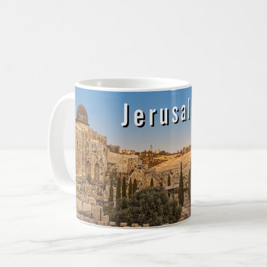 Mug Jerusalem's Mount Olive and Al Aqsa Mosque (Devant gauche)