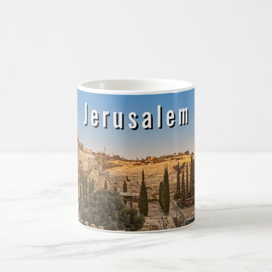 Mug Jerusalem's Mount Olive and Al Aqsa Mosque (Centre)