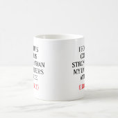 Mug J'espère que ce café est plus fort que l'attitude  (Centre)