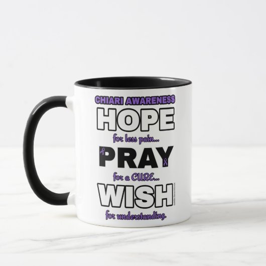 Mug J'espère que je prie pour...Chiari (Gauche)