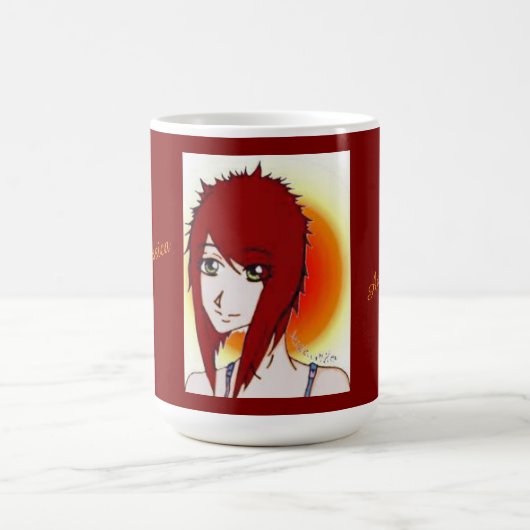 Mug Jessica, dessinatrice, autoportrait (Centre)
