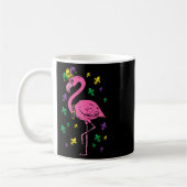 Mug Jester Flamant rose rose Oiseau mignonne Mardi Gra (Gauche)