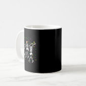 Mug Jester Skeleton Dancing Mardi Gras Bones Carnival (Devant gauche)