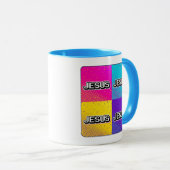 Mug JESUS - 4 Carrés  (Devant droit)