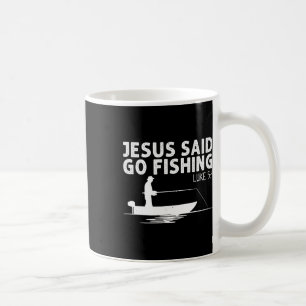 Mug Jésus a dit allez à la pêche Christ Chrétien Pêche