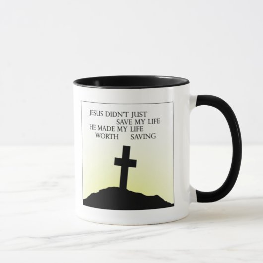 Mug Jésus a sauvé ma vie (Droite)