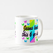 MUG JÉSUS AIME CET ANNIVERSAIRE DE 6 ANS (Devant droit)