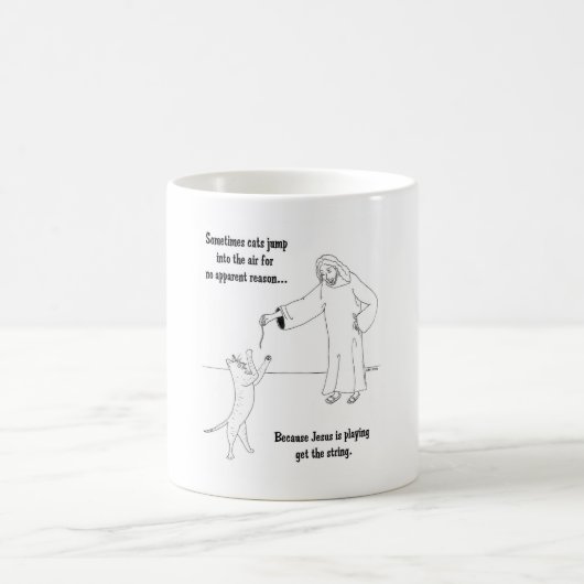 Mug Jésus aime des chats (Centre)