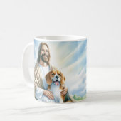 Mug Jésus avec Beagle (Devant gauche)