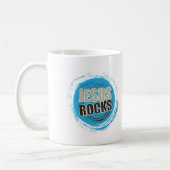 Mug Jésus bascule 4 bleus et chocolat (Gauche)