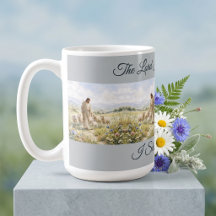 Jésus Bon Berger Fleur Sauvage Aquarelle