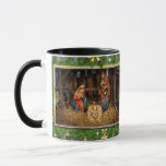 Mug Jesus born<br><div class="desc">jesus christmas christ,  snowflake party year happy,  merry winter vintage animals,  father mother saint,  xmas magi christianity faith,  bible stable child,  night family virgin,  holiday nativity holy born,  birschchristian,  christmas christ</div>
