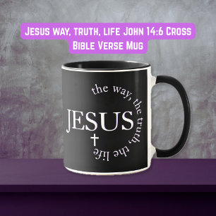 Mug Jésus chemin, vérité, vie Jean 14:6 Croix