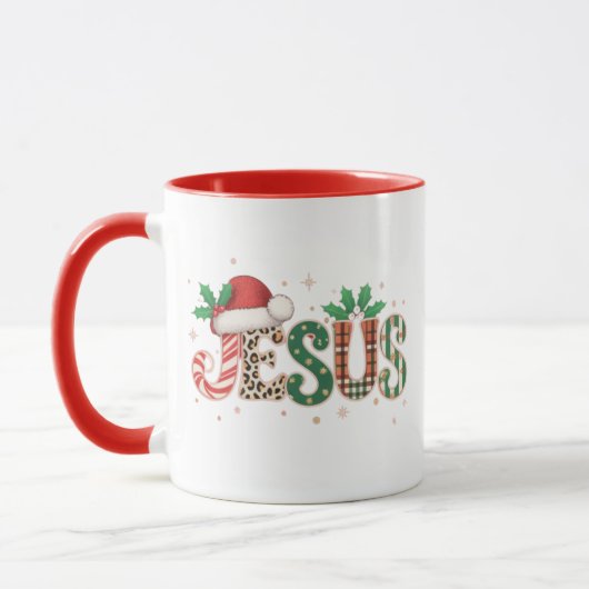 Mug Jésus chrétien Religieux Dire Foi Bible Verse (Gauche)