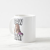 Mug Jésus chrétien vous regarde, Jésus j'ai vu ça (Devant gauche)