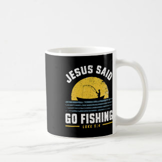 Mug Jésus-Christ a dit allez à la pêche chrétien pêche