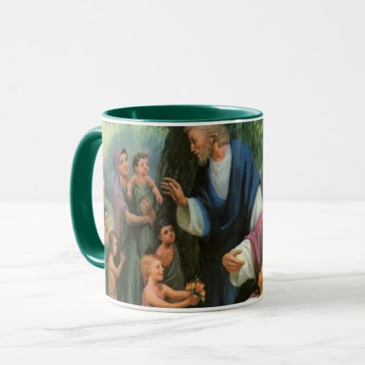 Mug Jésus-Christ Bénédiction des enfants, Religion Vin (Devant gauche)