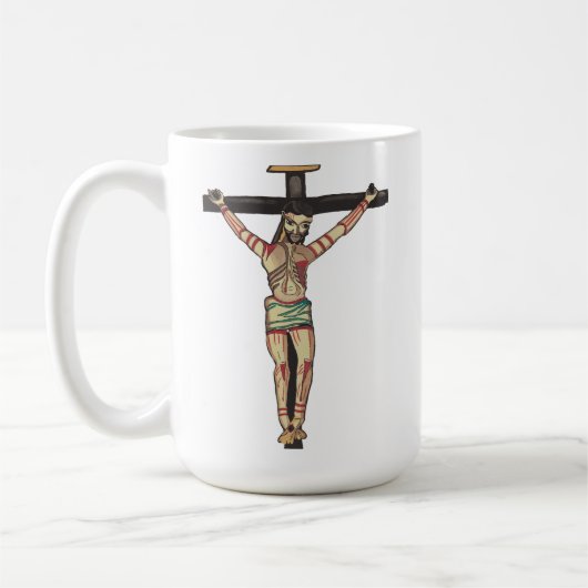 Mug Jésus Christ Croix Crucifixion aquarelle art (Gauche)