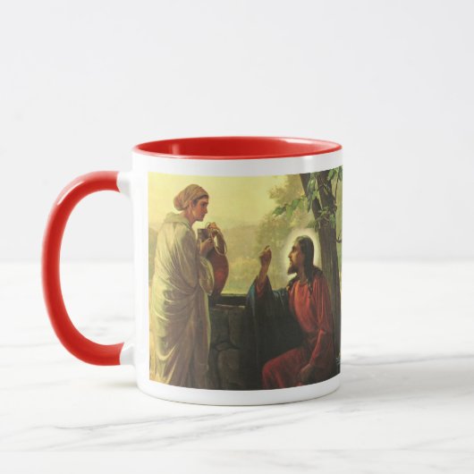 Mug Jésus Christ et le Bon Samaritain dans le Puits (Gauche)