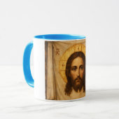 Mug Jésus-Christ Icône du Saint Suaire (Devant gauche)