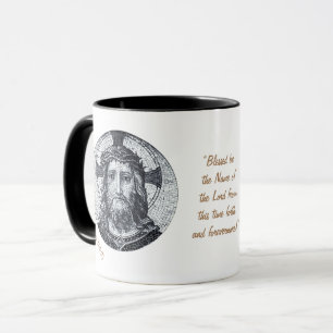 Mug Jésus Christ & Prière "Psaume 113:2 Béni" Café
