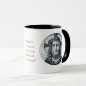 Mug Jésus Christ & Prière "Psaume 113:2 Béni" Café M (Devant droit)
