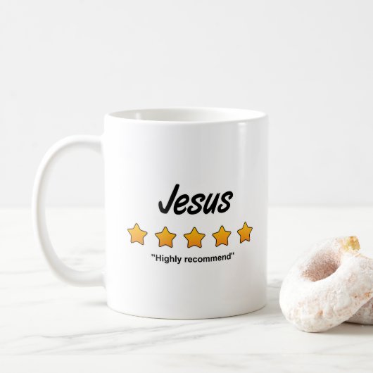 Mug Jésus cinq étoiles (Avec donut)