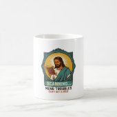 Mug Jésus Code QR flou ne scannera pas Menu Humour Tec (Centre)
