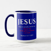 Mug Jésus Commença À Prêcher. Matthieu 4:17 (Gauche)